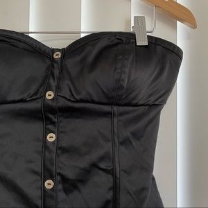 *SOLD* Guess Black Satin Corset Top🖤
